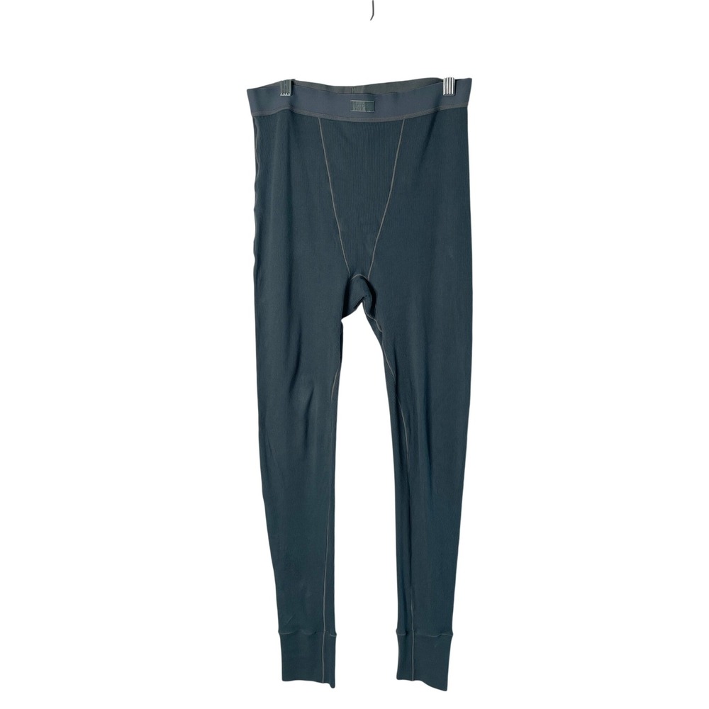 Skims Cotton Rib Legging Women Medium Blue Kyanite Lounge Sleep Basics